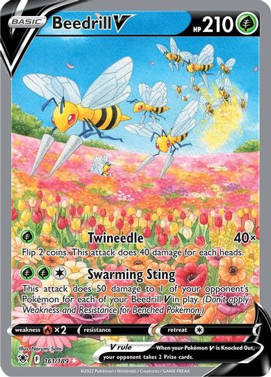 Beedrill V (Alternate Full Art) (161/189) [Sword & Shield: Astral Radiance]