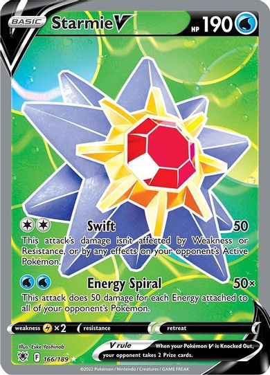 Starmie V (Full Art) (166/189) [Sword & Shield: Astral Radiance]