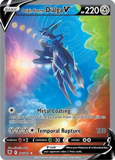 Origin Forme Dialga V (Alternate Full Art) (177/189) [Sword & Shield: Astral Radiance]