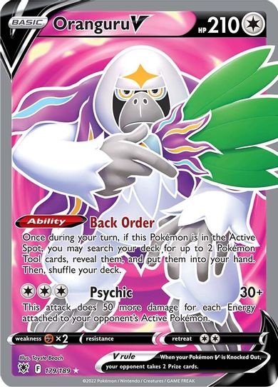 Oranguru V (Full Art) (179/189) [Sword & Shield: Astral Radiance]