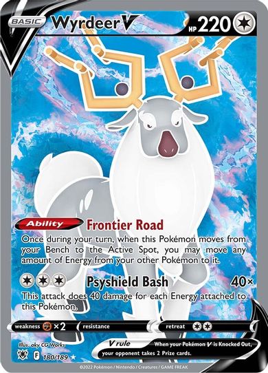Wyrdeer V (Full Art) (180/189) [Sword & Shield: Astral Radiance]