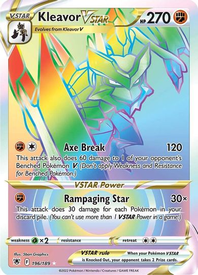 Kleavor VSTAR (Secret) (196/189) [Sword & Shield: Astral Radiance]