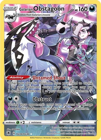 Galarian Obstagoon (TG10/TG30) [SWSH10: Astral Radiance Trainer Gallery]