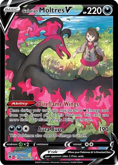 Galarian Moltres V (TG20/TG30) [SWSH10: Astral Radiance Trainer Gallery]