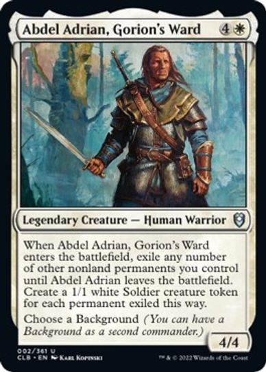 Abdel Adrian, Gorion's Ward (2) [Commander Legends: Battle for Baldur's Gate]
