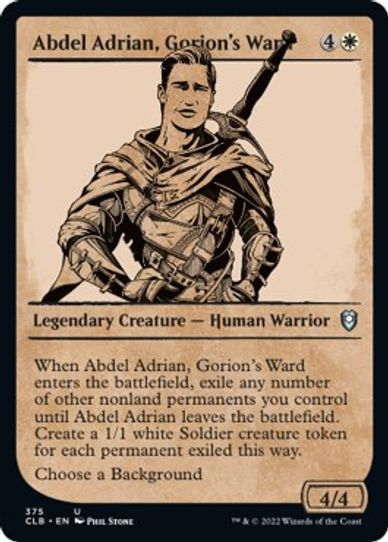 Abdel Adrian, Gorion's Ward (Showcase) (375) [Commander Legends: Battle for Baldur's Gate]