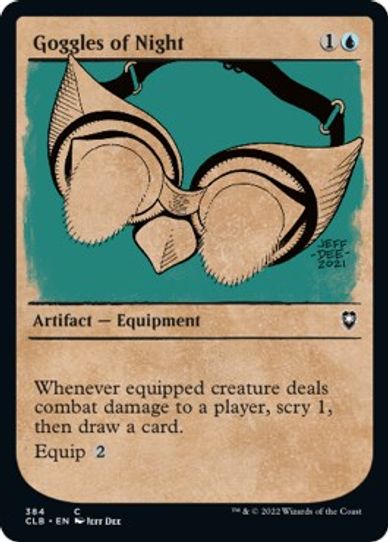 Goggles of Night (Showcase) (384) [Commander Legends: Battle for Baldur's Gate]