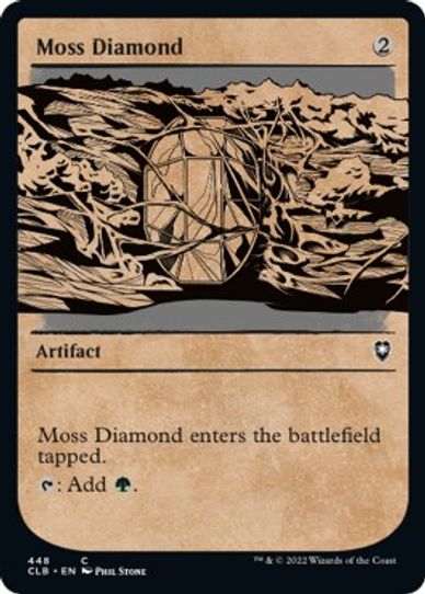 Moss Diamond (Showcase) (448) [Commander Legends: Battle for Baldur's Gate]