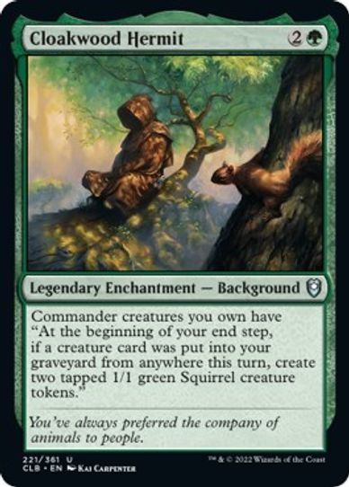 Cloakwood Hermit (221) [Commander Legends: Battle for Baldur's Gate]