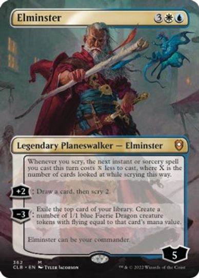 Elminster (Borderless) (362) [Commander Legends: Battle for Baldur's Gate]