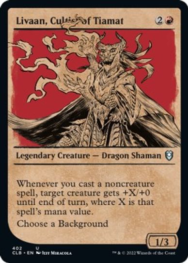 Livaan, Cultist of Tiamat (Showcase) (402) [Commander Legends: Battle for Baldur's Gate]