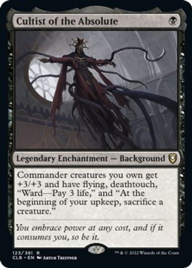 Cultist of the Absolute (123) [Commander Legends: Battle for Baldur's Gate]