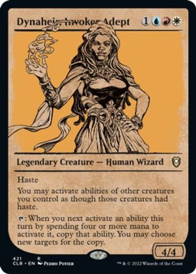 Dynaheir, Invoker Adept (Showcase) (421) [Commander Legends: Battle for Baldur's Gate]