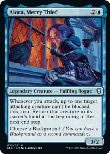 Alora, Merry Thief (55) [Commander Legends: Battle for Baldur's Gate]