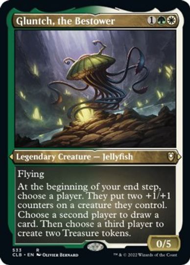 Gluntch, the Bestower (Foil Etched) (533) [Commander Legends: Battle for Baldur's Gate]