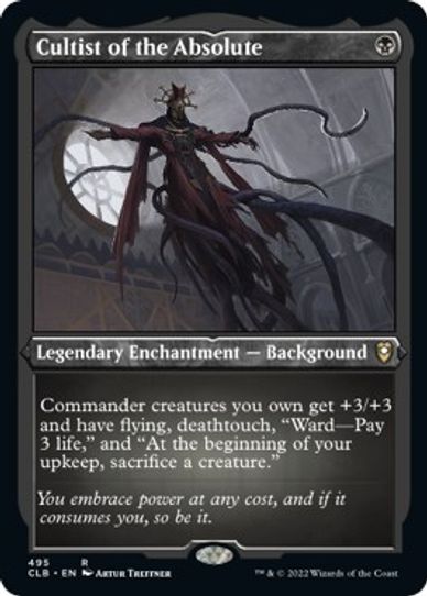 Cultist of the Absolute (Foil Etched) (495) [Commander Legends: Battle for Baldur's Gate]