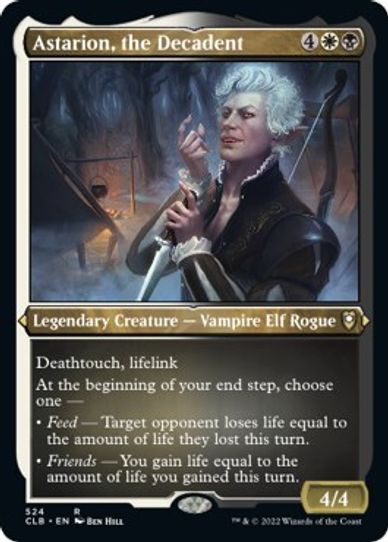 Astarion, the Decadent (Foil Etched) (524) [Commander Legends: Battle for Baldur's Gate]