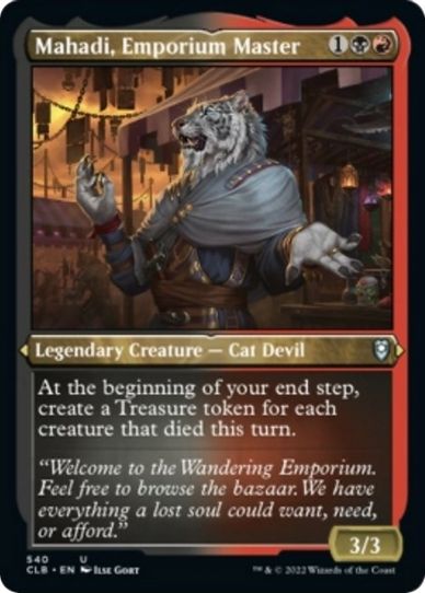 Mahadi, Emporium Master (Foil Etched) (540) [Commander Legends: Battle for Baldur's Gate]