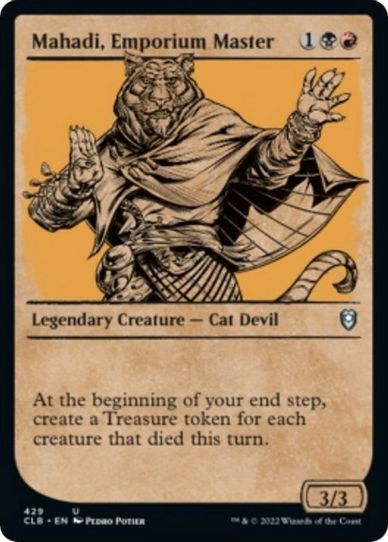 Mahadi, Emporium Master (Showcase) (429) [Commander Legends: Battle for Baldur's Gate]