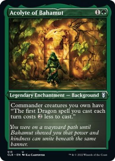 Acolyte of Bahamut (Foil Etched) (513) [Commander Legends: Battle for Baldur's Gate]