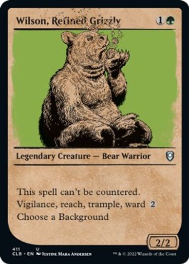 Wilson, Refined Grizzly (Showcase) (411) [Commander Legends: Battle for Baldur's Gate]