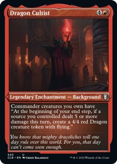 Dragon Cultist (Foil Etched) (503) [Commander Legends: Battle for Baldur's Gate]