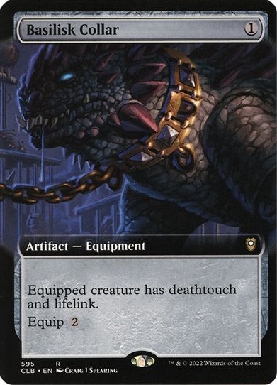 Basilisk Collar (Extended Art) (595) [Commander Legends: Battle for Baldur's Gate]