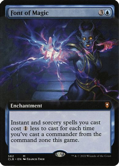 Font of Magic (Extended Art) (562) [Commander Legends: Battle for Baldur's Gate]