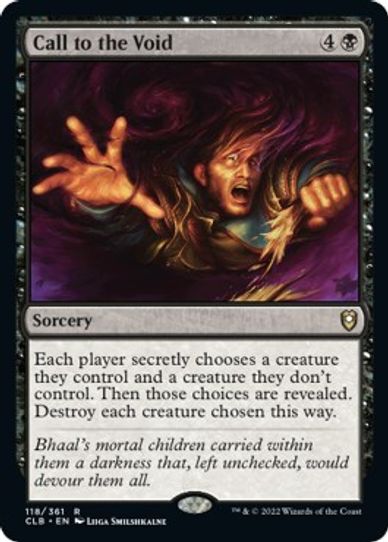 Call to the Void (118) [Commander Legends: Battle for Baldur's Gate]