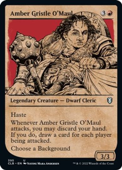 Amber Gristle O'Maul (Showcase) (395) [Commander Legends: Battle for Baldur's Gate]
