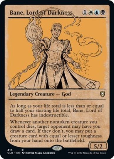 Bane, Lord of Darkness (Showcase) (415) [Commander Legends: Battle for Baldur's Gate]