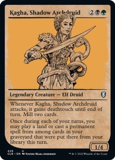 Kagha, Shadow Archdruid (Showcase) (426) [Commander Legends: Battle for Baldur's Gate]
