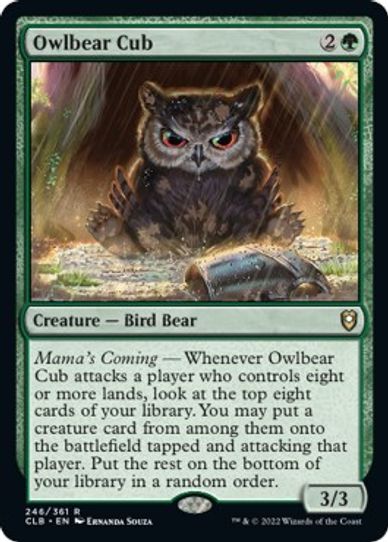 Owlbear Cub (246) [Commander Legends: Battle for Baldur's Gate]