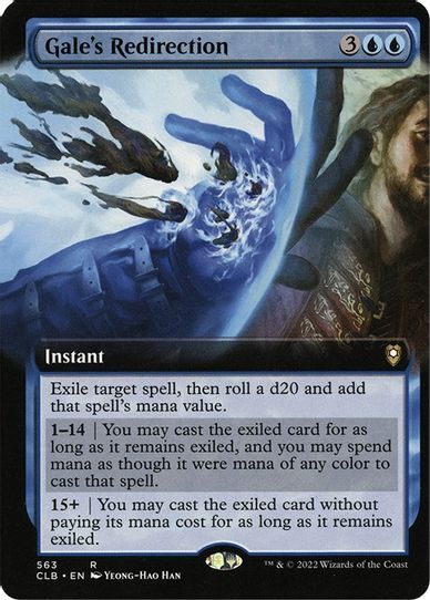 Gale's Redirection (Extended Art) (563) [Commander Legends: Battle for Baldur's Gate]