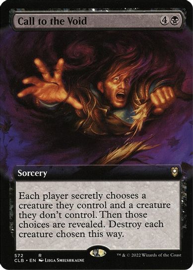 Call to the Void (Extended Art) (572) [Commander Legends: Battle for Baldur's Gate]