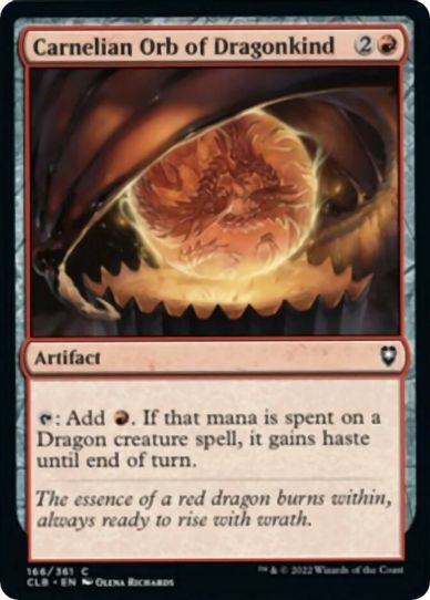 Carnelian Orb of Dragonkind (166) [Commander Legends: Battle for Baldur's Gate]