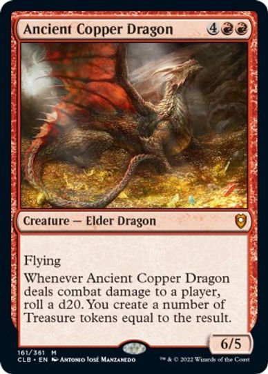 Ancient Copper Dragon (161) [Commander Legends: Battle for Baldur's Gate]