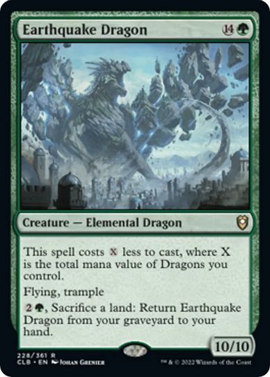 Earthquake Dragon (228) [Commander Legends: Battle for Baldur's Gate]