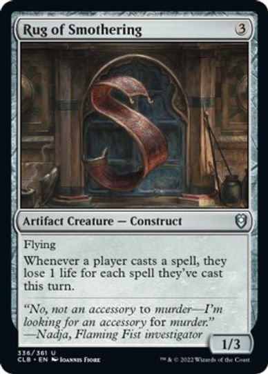 Rug of Smothering (336) [Commander Legends: Battle for Baldur's Gate]