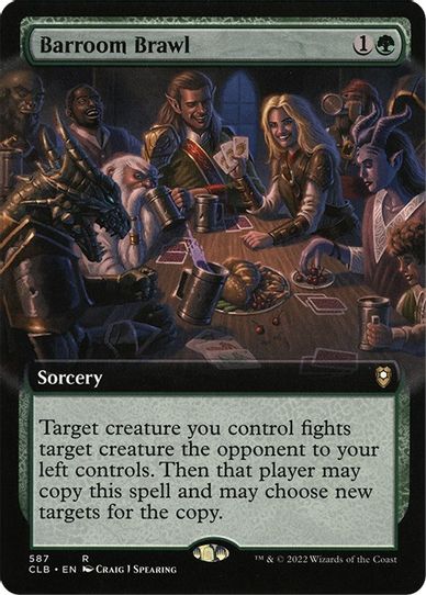 Barroom Brawl (Extended Art) (587) [Commander Legends: Battle for Baldur's Gate]