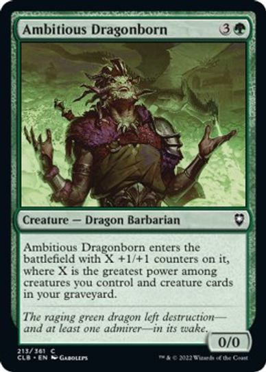 Ambitious Dragonborn (213) [Commander Legends: Battle for Baldur's Gate]