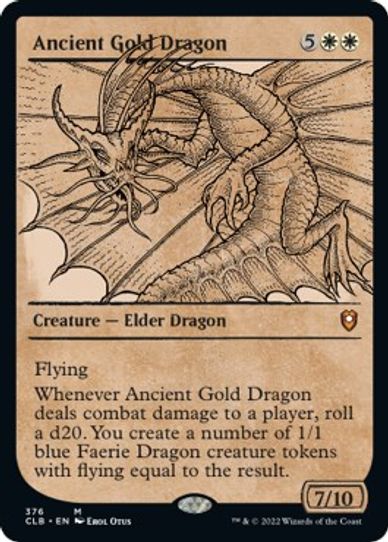 Ancient Gold Dragon (Showcase) (376) [Commander Legends: Battle for Baldur's Gate]