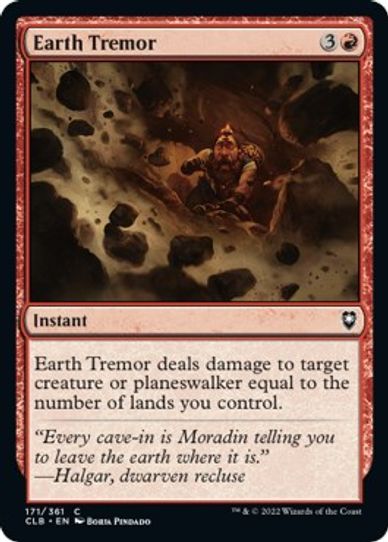Earth Tremor (171) [Commander Legends: Battle for Baldur's Gate]