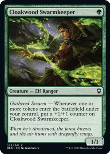 Cloakwood Swarmkeeper (222) [Commander Legends: Battle for Baldur's Gate]