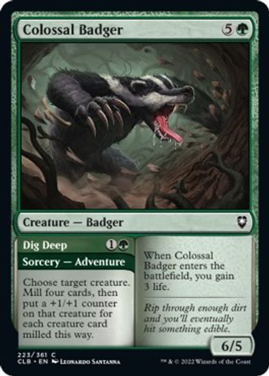 Colossal Badger (223) [Commander Legends: Battle for Baldur's Gate]