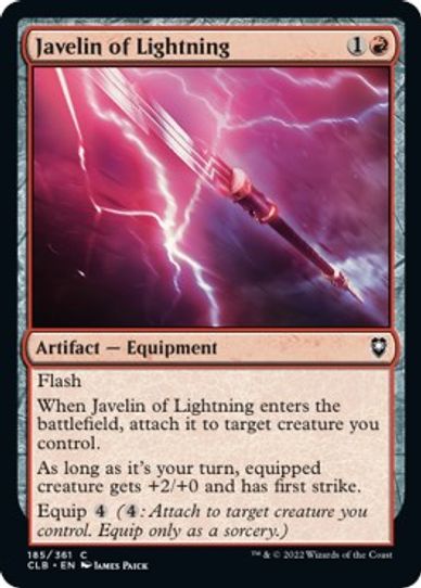 Javelin of Lightning (185) [Commander Legends: Battle for Baldur's Gate]