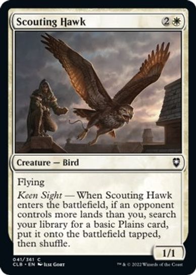 Scouting Hawk (41) [Commander Legends: Battle for Baldur's Gate]