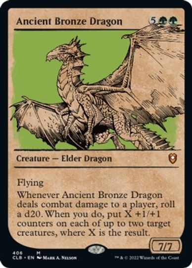 Ancient Bronze Dragon (Showcase) (406) [Commander Legends: Battle for Baldur's Gate]