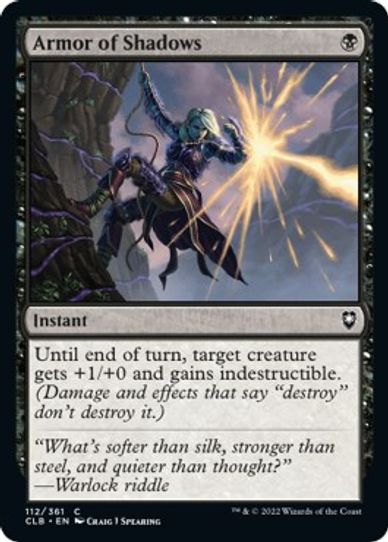 Armor of Shadows (112) [Commander Legends: Battle for Baldur's Gate]