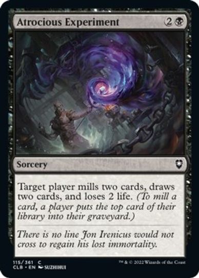 Atrocious Experiment (115) [Commander Legends: Battle for Baldur's Gate]